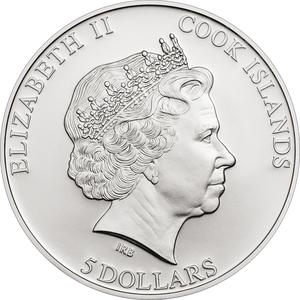 Cook Islands / Five Dollars Silver 2014 Paint Your Coin - First Love - obverse photo