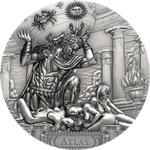 Silver Three Ounces 2019 Atlas: Photo Coin, Cook Islands, Silver Three Ounces 2019 Atlas / thumbnail