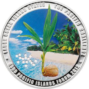 Cook Islands / Five Dollars Silver 2012 Pacific Islands Forum - reverse photo