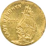 Two Dollars Gold 2010 Lady Penrhyn: Photo Coin, Cook Islands, Two Dollars Gold 2010 Lady Penrhyn / thumbnail
