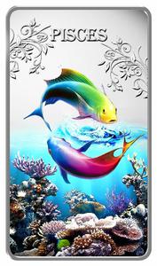 Cook Islands / Silver Twenty Grams 2014 Pisces - reverse photo