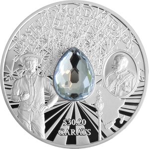 Cook Islands / Silver Two Ounces 2015 Great Star of Africa - reverse photo