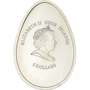 Cook Islands / Five Dollars Silver 2009 Easter Surprise - obverse photo