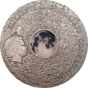 Cook Islands / Silver Three Ounces 2017 Moon - obverse photo