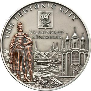 Cook Islands / Five Dollars Silver 2010 Hanseatic League - Kalinigrad - reverse photo