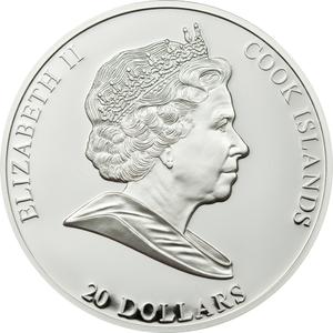 Cook Islands / Silver Three Ounces 2010 Van Gogh - Sunflowers - obverse photo
