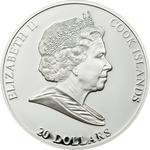 Silver Three Ounces 2010 Van Gogh - Sunflowers: Photo Coin, Cook Islands, Silver Three Ounce 2010 Van Gogh - Sunflowers / thumbnail