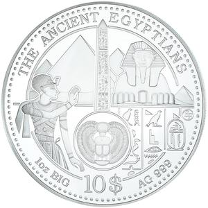 Cook Islands / Silver Ounce 2012 The Ancient Egyptians - obverse photo