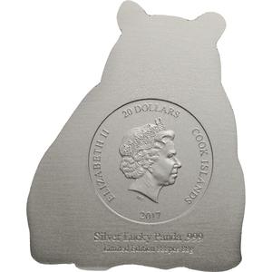 Cook Islands / Twenty Dollars Silver 2017 Lucky Panda - obverse photo