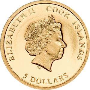 Cook Islands / Gold Half Gram 2021 Mr Bean - obverse photo