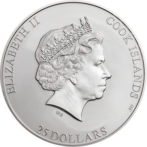 Cook Islands / Silver Five Ounces 2019 Baekdusan - obverse photo