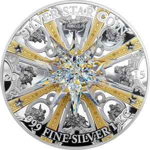 Cook Islands / Silver Kilo 2015 Silver Star - reverse photo