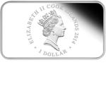 Silver Ounce 2014 Year of the Horse Rectangle: Photo Coin, Cook Islands, Silver Ounce 2014 Year of the Horse Rectangle / thumbnail