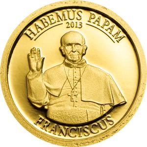 Cook Islands / Gold Half Gram 2013 Habemus Papam - Pope Franciscus - reverse photo