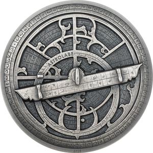 Cook Islands / Silver Two Ounces 2023 Historic Instruments - Astrolabe - reverse photo