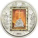 Cook Islands / Silver Three Ounces 2014 Michelangelo's Pietà - reverse photo