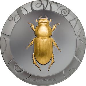 Cook Islands / Silver Ounce 2017 Scarab - Black Kingdom - reverse photo
