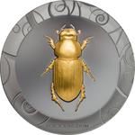 Silver Ounce 2017 Scarab - Black Kingdom: Photo Coin, Cook Islands, Silver Ounce 2017 Scarab - Black Kingdom / thumbnail