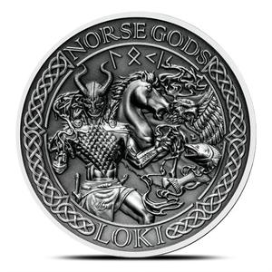 Cook Islands / Silver Two Ounces 2016 Norse Gods - Loki - reverse photo