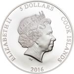 Silver Ounce 2016 Singapore Orchid Miss Joaquim: Photo Coin, Cook Islands, Silver Ounce 2016 Singapore Orchid Miss Joaquim / thumbnail