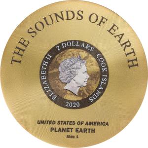 Cook Islands / Silver Half Ounce 2020 Golden Record – Voyager - obverse photo