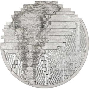 Cook Islands / Silver Two Ounces 2024 Elephant - reverse photo