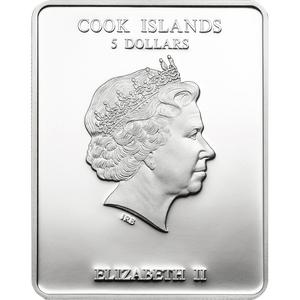Cook Islands / Five Dollars Silver 2013 Saint Peter - obverse photo