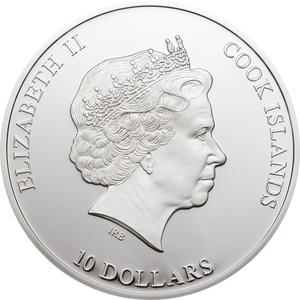 Cook Islands / Ten Dollars Silver 2012 Nano Earth - The World in Your Hand - obverse photo