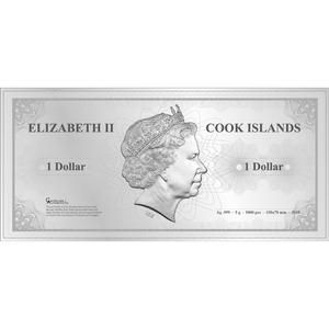 Cook Islands / Silver Five Grams 2019 Skyline Dollar - Bangkok - obverse photo