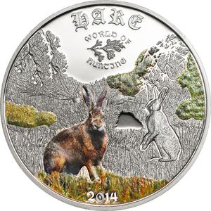Cook Islands / Silver Half Ounce 2014 Hare - reverse photo