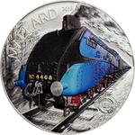 Silver Two Ounces 2018 Spirit of Trains- Mallard: Photo Coin, Cook Islands, Silver Two Ounces 2018 Spirit of Trains- Mallard / thumbnail