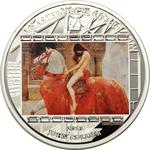 Silver Three Ounces 2013 John Collier - Lady Godiva: Photo Coin, Cook Islands, Silver Three Ounce 2013 John Collier - Lady Godiva / thumbnail