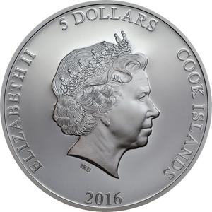 Cook Islands / Silver Ounce 2016 Guy Fawkes Mask - obverse photo