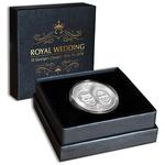 Silver Tenth-Ounce 2018 Royal Wedding - Prince Harry and Meghan Markle: Photo Coin, Cook Islands, Silver Tenth-Ounce 2018 Royal Wedding / thumbnail