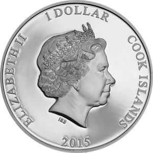 Cook Islands / One Dollar 2015 Ctyrlistek - obverse photo
