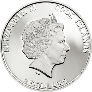 Cook Islands / Silver Half Ounce 2014 Red Deer - obverse photo