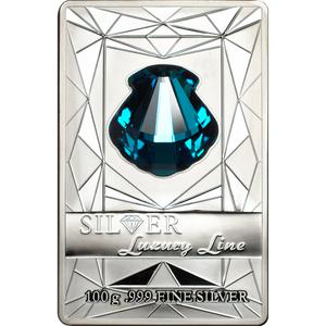 Cook Islands / Silver Hundred Grams 2015 Luxury Line Bar - reverse photo
