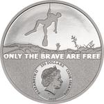Cook Islands / Platinum Ounce 2023 Real Heroes - Coast Guard - obverse photo