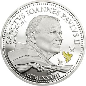 Cook Islands / Silver Half Ounce 2014 Canonisation of John Paul II - reverse photo