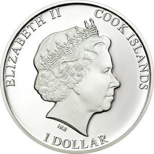 Cook Islands / One Dollar 2011 Marilyn Monroe - obverse photo