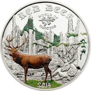 Cook Islands / Silver Half Ounce 2014 Red Deer - reverse photo