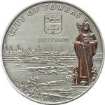 Five Dollars Silver 2010 Hanseatic League - Zutphen: Photo Coin, Cook Islands, Five Dollars Silver 2010 Hanseatic League - Zutphen / thumbnail