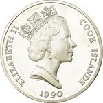 Cook Islands / Fifty Dollars 1990 Lynx - obverse photo
