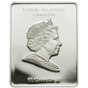 Cook Islands / Five Dollars Silver 2009 Virgin of Kazan - obverse photo