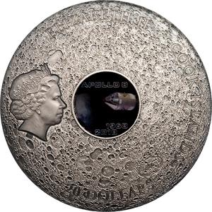 Cook Islands / Silver Three Ounces 2018 Moon - Apollo 8 - obverse photo