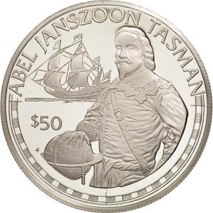 Cook Islands / Fifty Dollars 1988 Abel Tasman - reverse photo