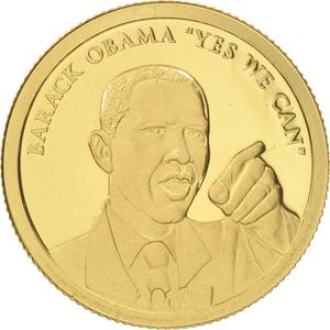 Cook Islands / Ten Dollars Gold 2010 Obama - reverse photo