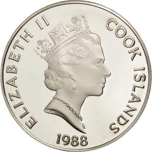 Cook Islands / Fifty Dollars 1988 Francisco Pizarro - obverse photo
