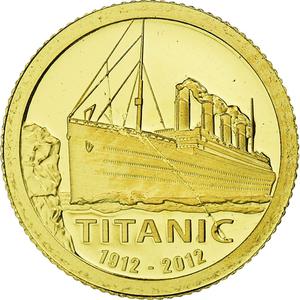 Cook Islands / One Dollar Gold 2012 Titanic - obverse photo