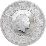 Silver Fifty Grams 2017 Peacock Pottery: Photo Coin, Cook Islands, Silver Fifty Grams 2017 Peacock Pottery / thumbnail